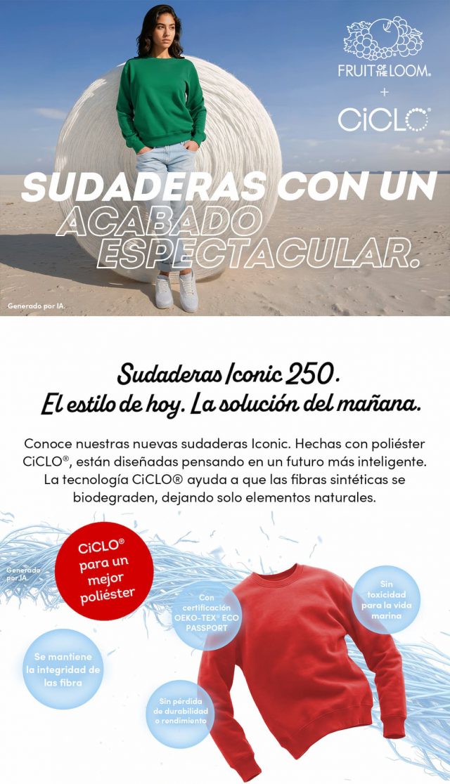 Iconic 250 Sweats con CiCLO®: el estilo de hoy. La solución de mañana