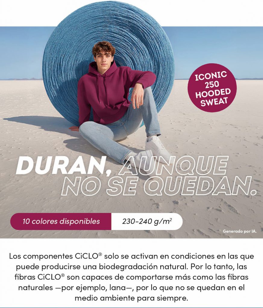 Iconic 250 Sweats con CiCLO®: el estilo de hoy. La solución de mañana