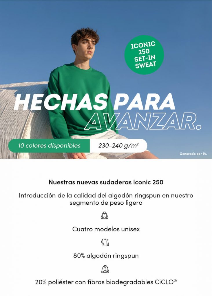 Iconic 250 Sweats con CiCLO®: el estilo de hoy. La solución de mañana