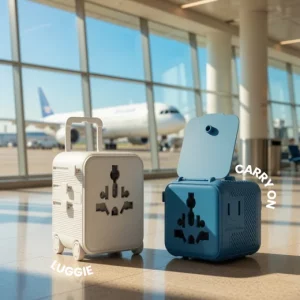 Listo para viajar: adaptador universal compatible con más de 150 países Listo para viajar: adaptador universal compatible con más de 150 países