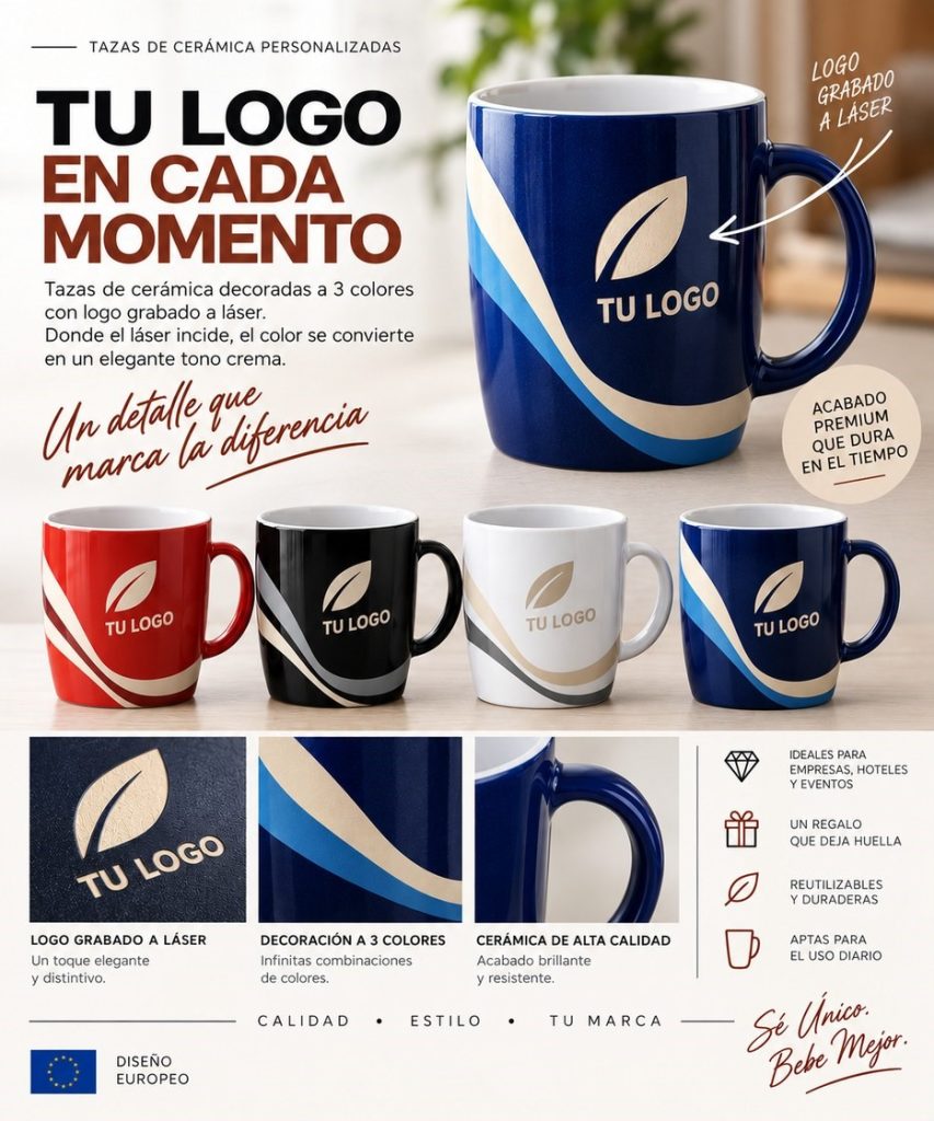 Logotipo grabado en cerámica Logotipo grabado en cerámica