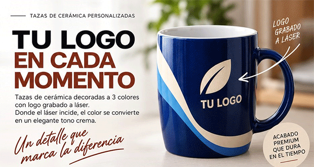 Logotipo grabado en cerámica
