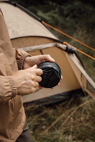 ND430.0701 - Linterna camping portátil Nordic Drift Everest RCS manivela, negro ND430.0701 - Linterna camping portátil Nordic Drift Everest RCS manivela, negro