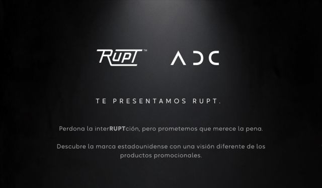 Presentamos RUPT: Una nueva visión de los productos promocionales Presentamos RUPT: Una nueva visión de los productos promocionales
