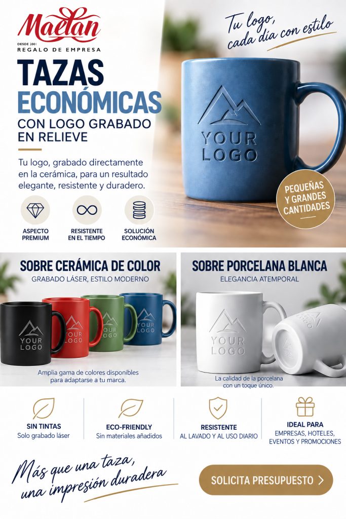 Tazas con logotipo láser Tazas con logotipo láser